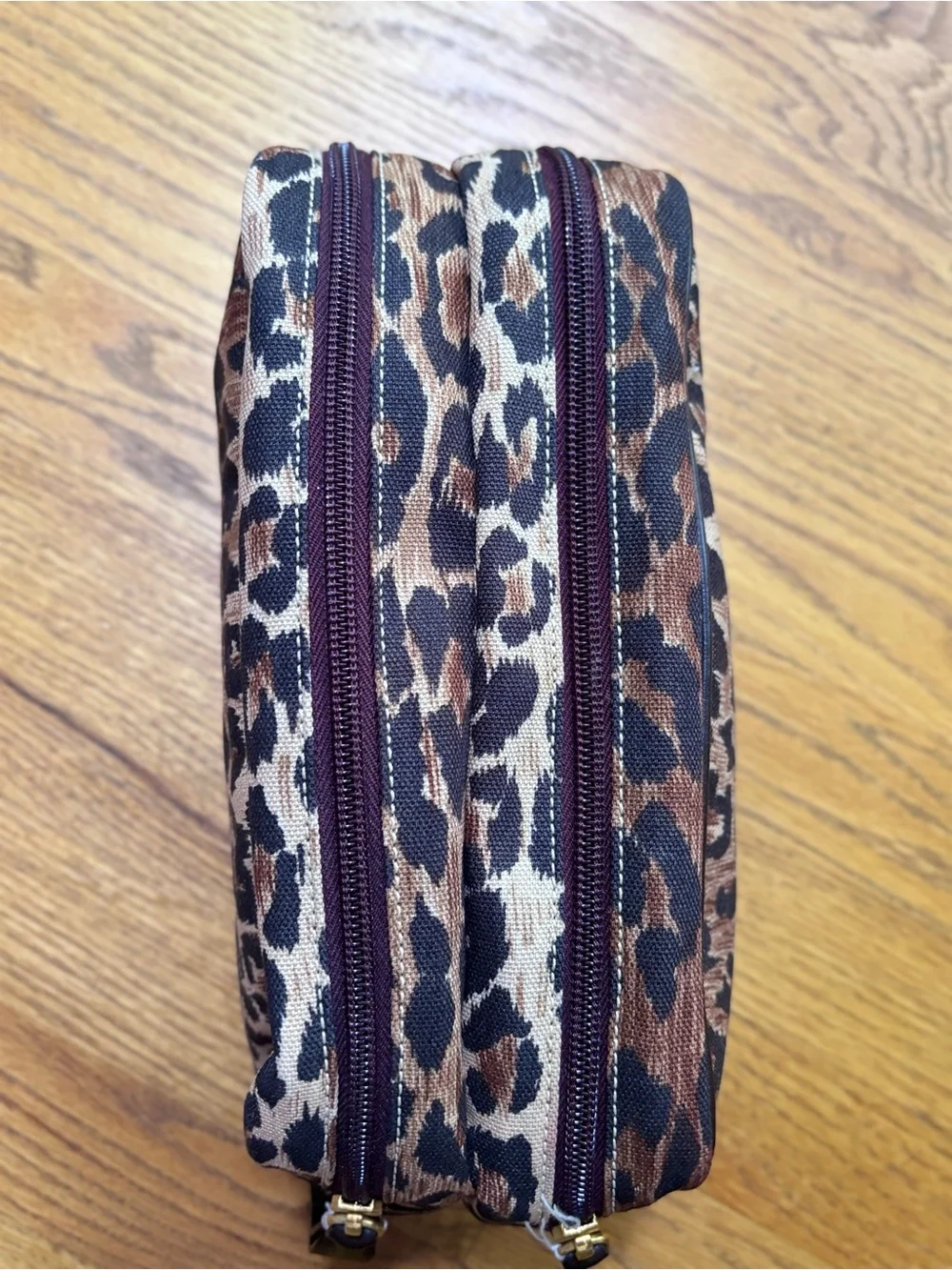 Dolce & Gabbana Leopard Animal Print Cosmetic Makeup Bag Authenticity Card